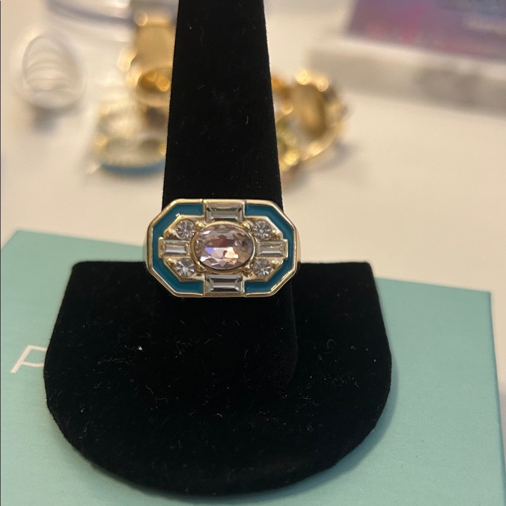 Park Lane Blue and Silver Ring Size 10